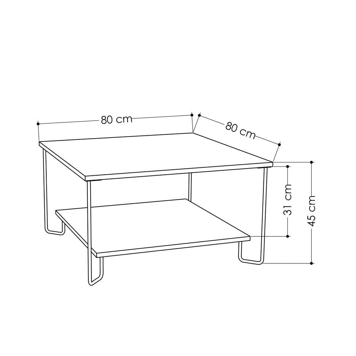 Tavolini bassi  Decortie  Coffee Table - Marbo Coffee Table - Oak  Beige