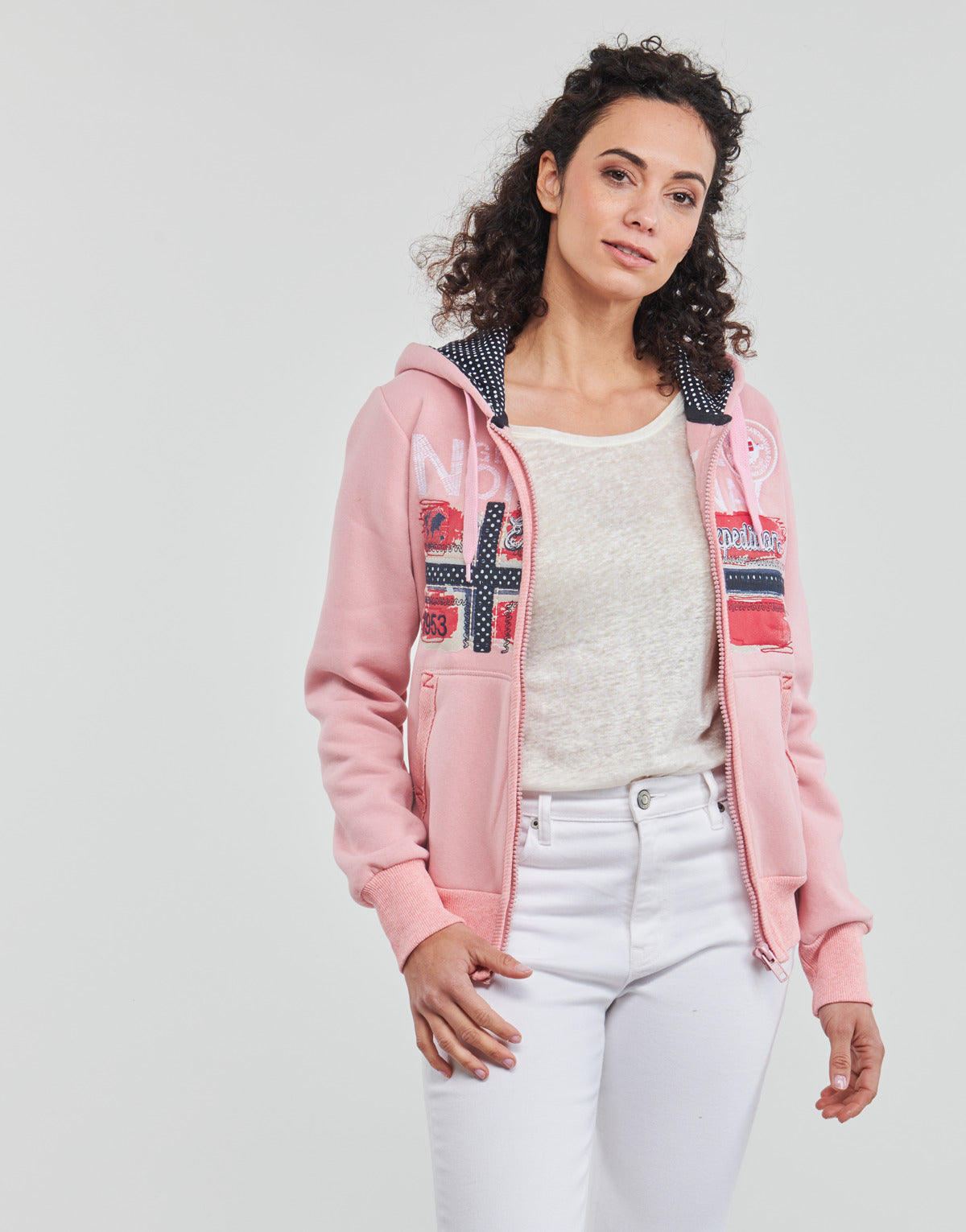 Felpa Donna Geographical Norway  FARLOTTE  Rosa