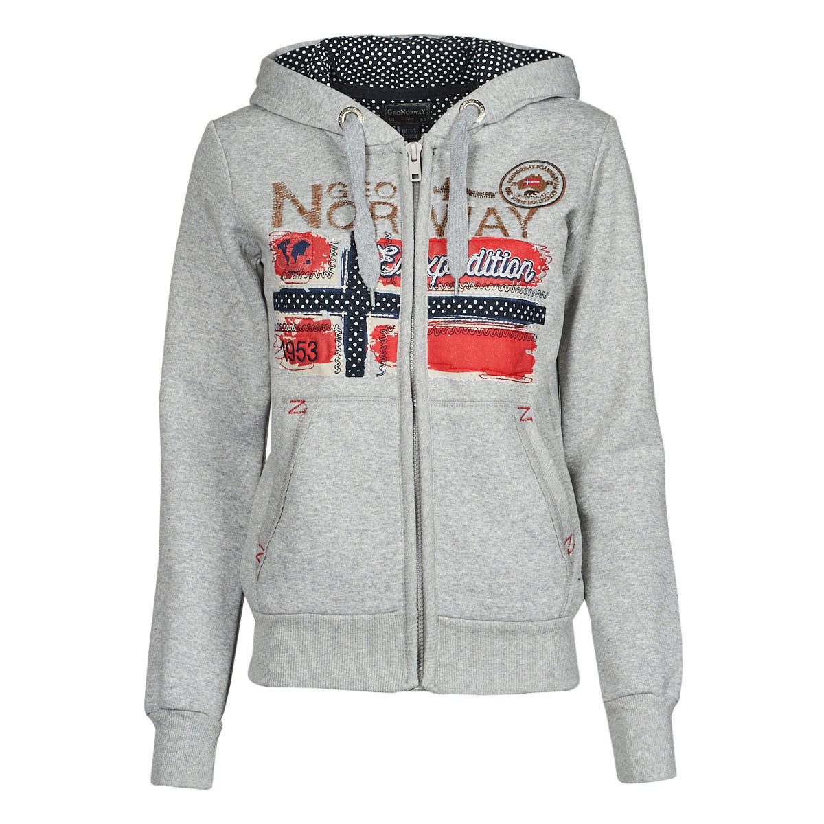 Felpa Donna Geographical Norway  FARLOTTE  Grigio