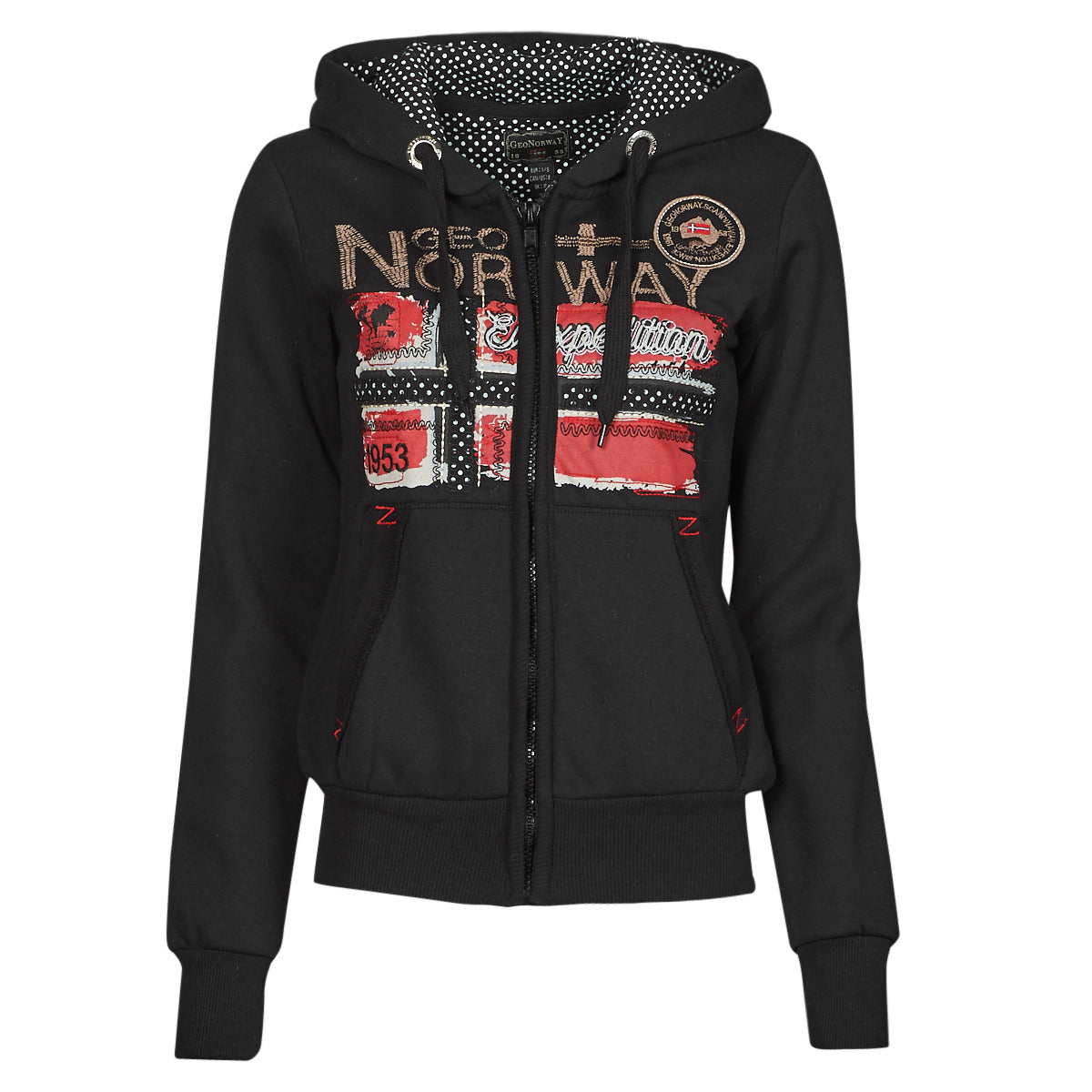 Felpa Donna Geographical Norway  FARLOTTE  Nero