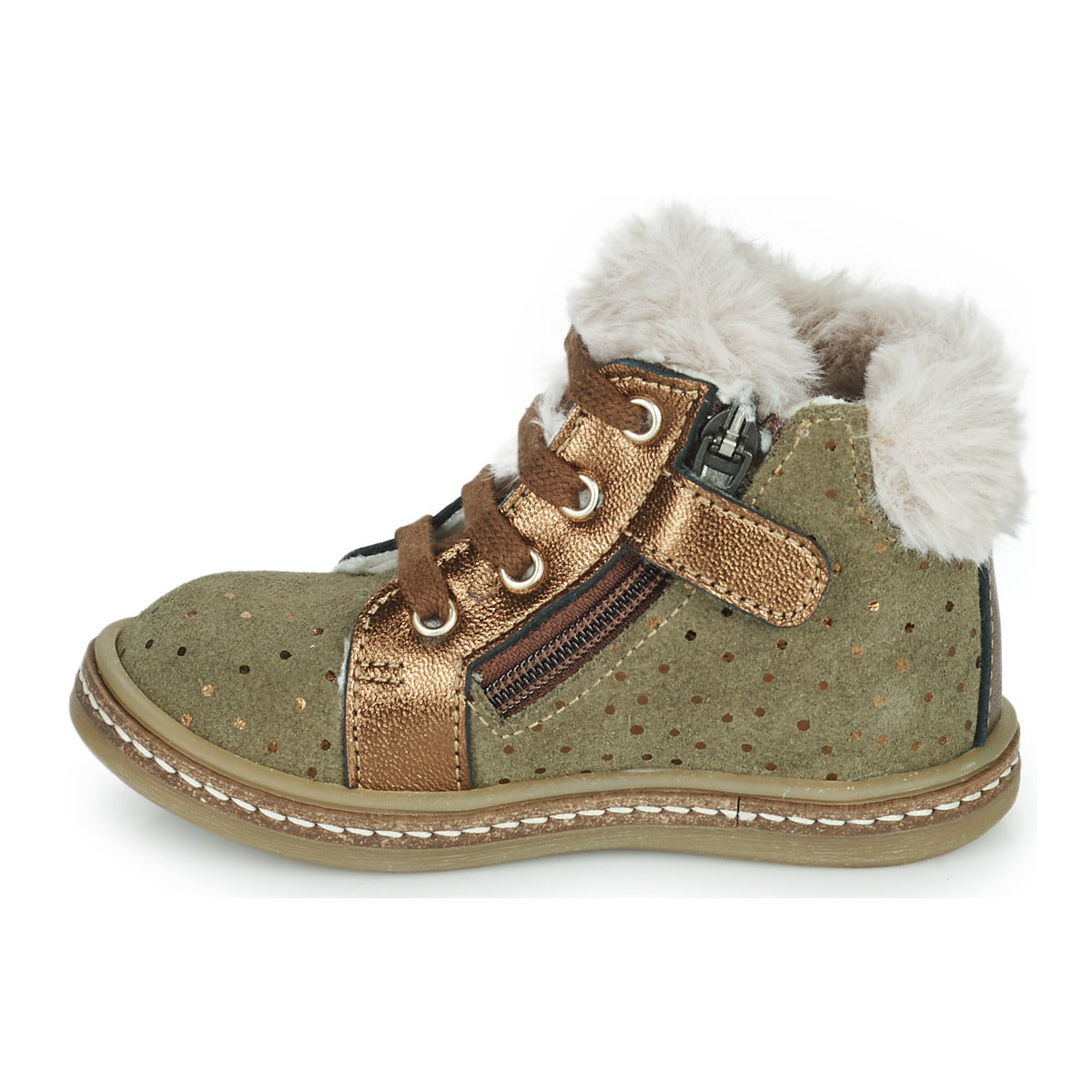 Scarpe bambini ragazza GBB  JUNA  Kaki