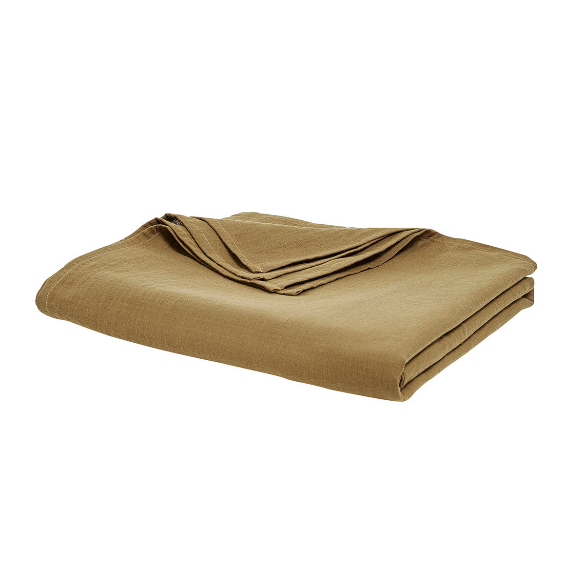 Plaid, coperte  Today  Jete de Lit 220/240 Gaze de coton TODAY Essential Bronze  Marrone