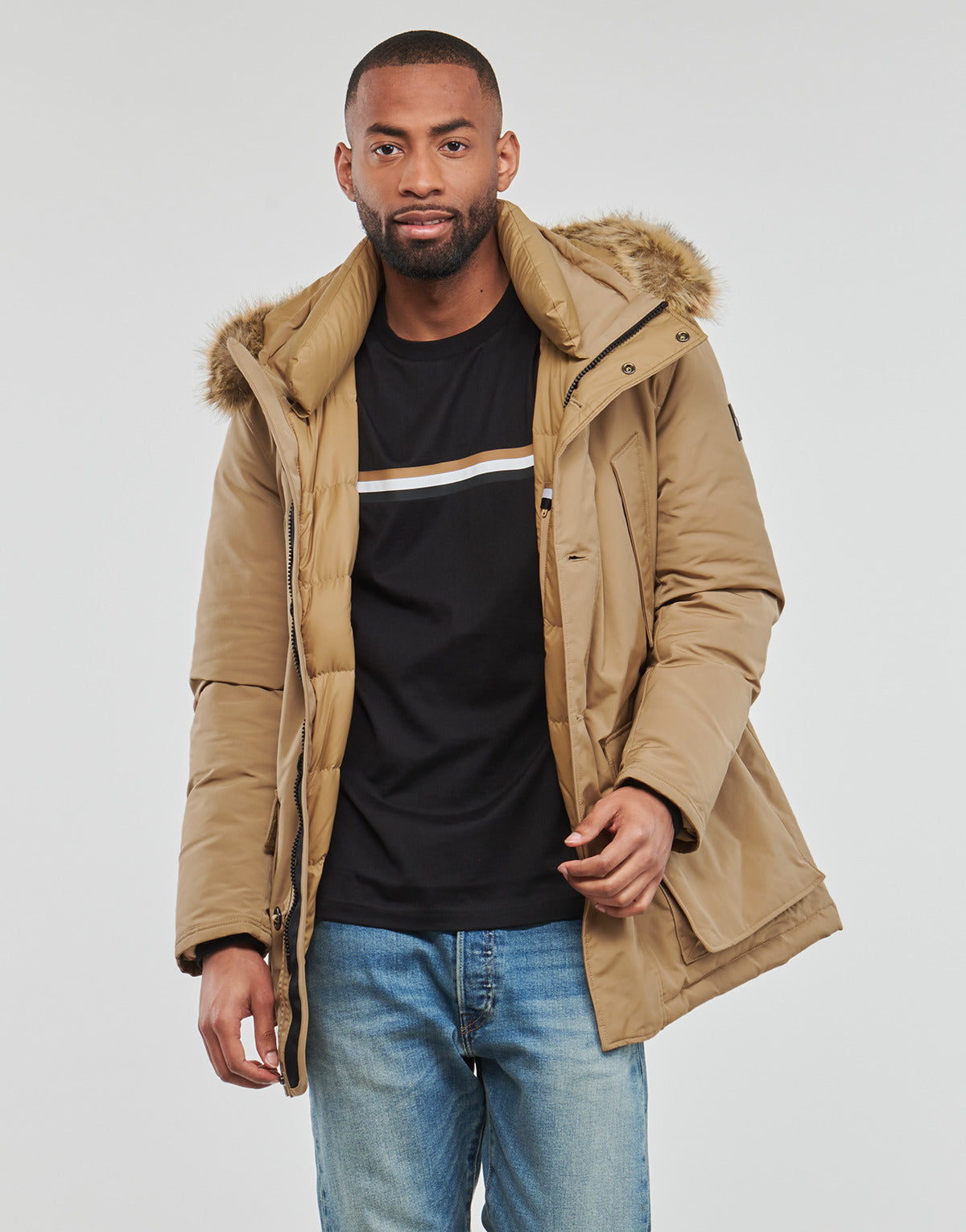 Parka Uomo BOSS  Donstantini  Beige