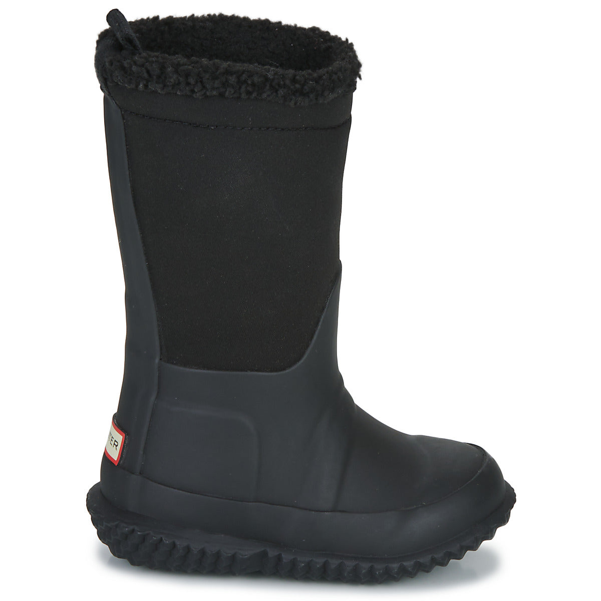 Scarpe da neve bambini ragazzo Hunter  Sherpa boot  Nero