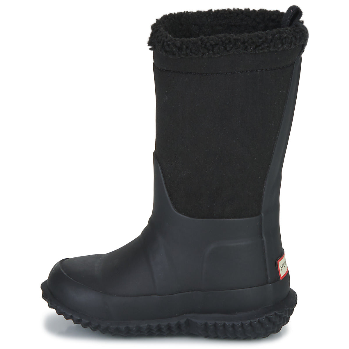 Scarpe da neve bambini ragazzo Hunter  Sherpa boot  Nero