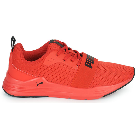 Scarpe bambini ragazzo Puma  Wired Run Jr  Rosso