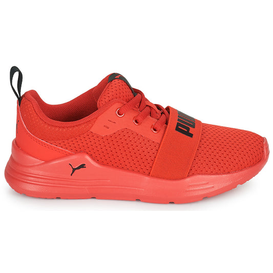 Scarpe bambini ragazzo Puma  Wired Run PS  Rosso