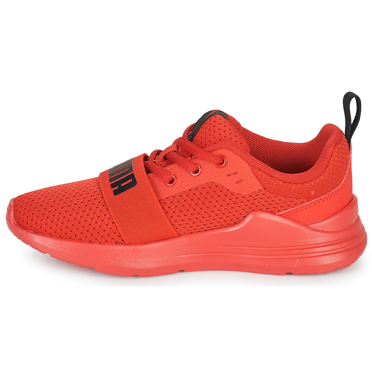 Scarpe bambini ragazzo Puma  Wired Run PS  Rosso