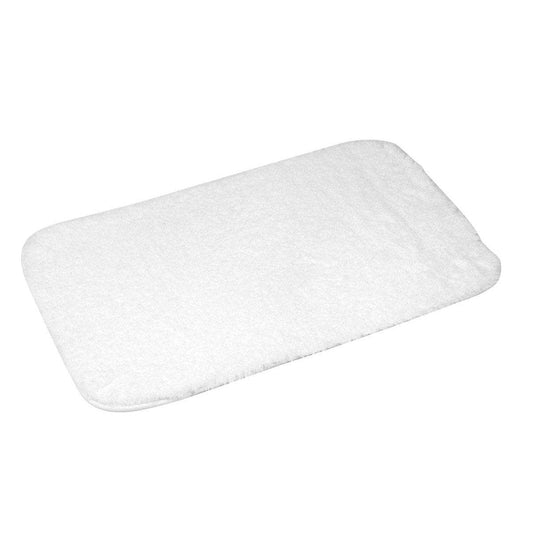 Tappetino da bagno  Douceur d intérieur  TAPIS DE BAIN 50 x 80 CM MICROFIBRE UNIE SOFTNESS BLANC  Bianco