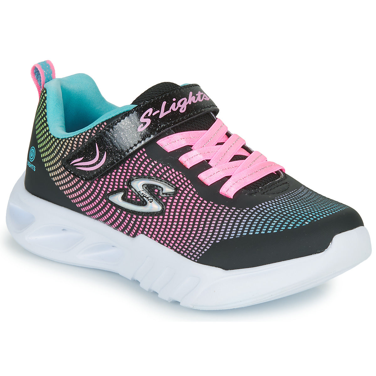 Scarpe bambini ragazza Skechers  FLICKER FLASH  Nero