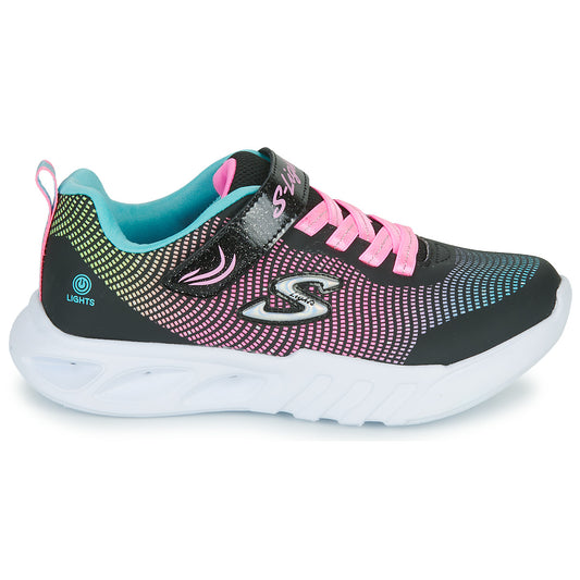 Scarpe bambini ragazza Skechers  FLICKER FLASH  Nero