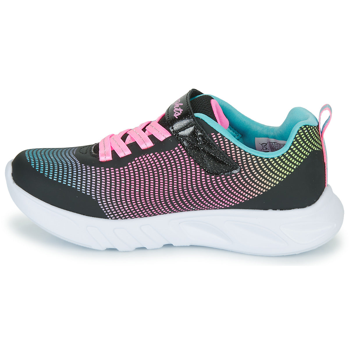 Scarpe bambini ragazza Skechers  FLICKER FLASH  Nero