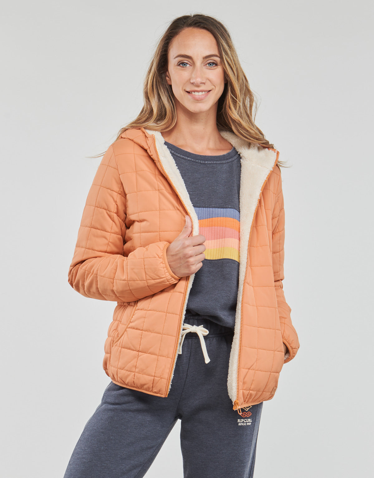 Piumino Donna Rip Curl  ANTI-SERIES ANOETA II JACKET  Arancio