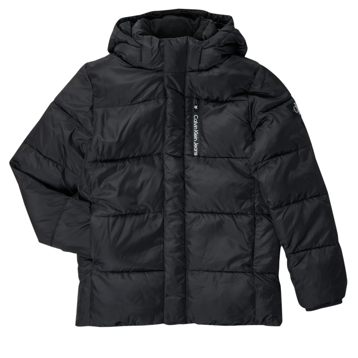 Piumino ragazzo Calvin Klein Jeans  ESSENTIAL SHORT PUFFER JACKET  Nero