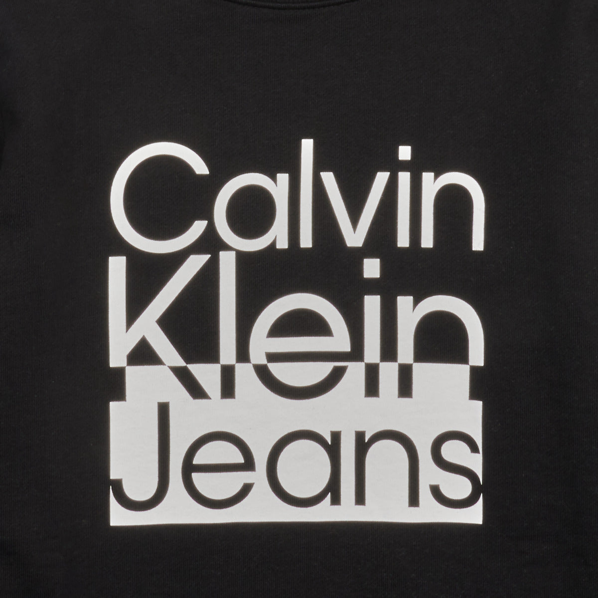 Felpa ragazzo Calvin Klein Jeans  BOX LOGO SWEATSHIRT  Nero