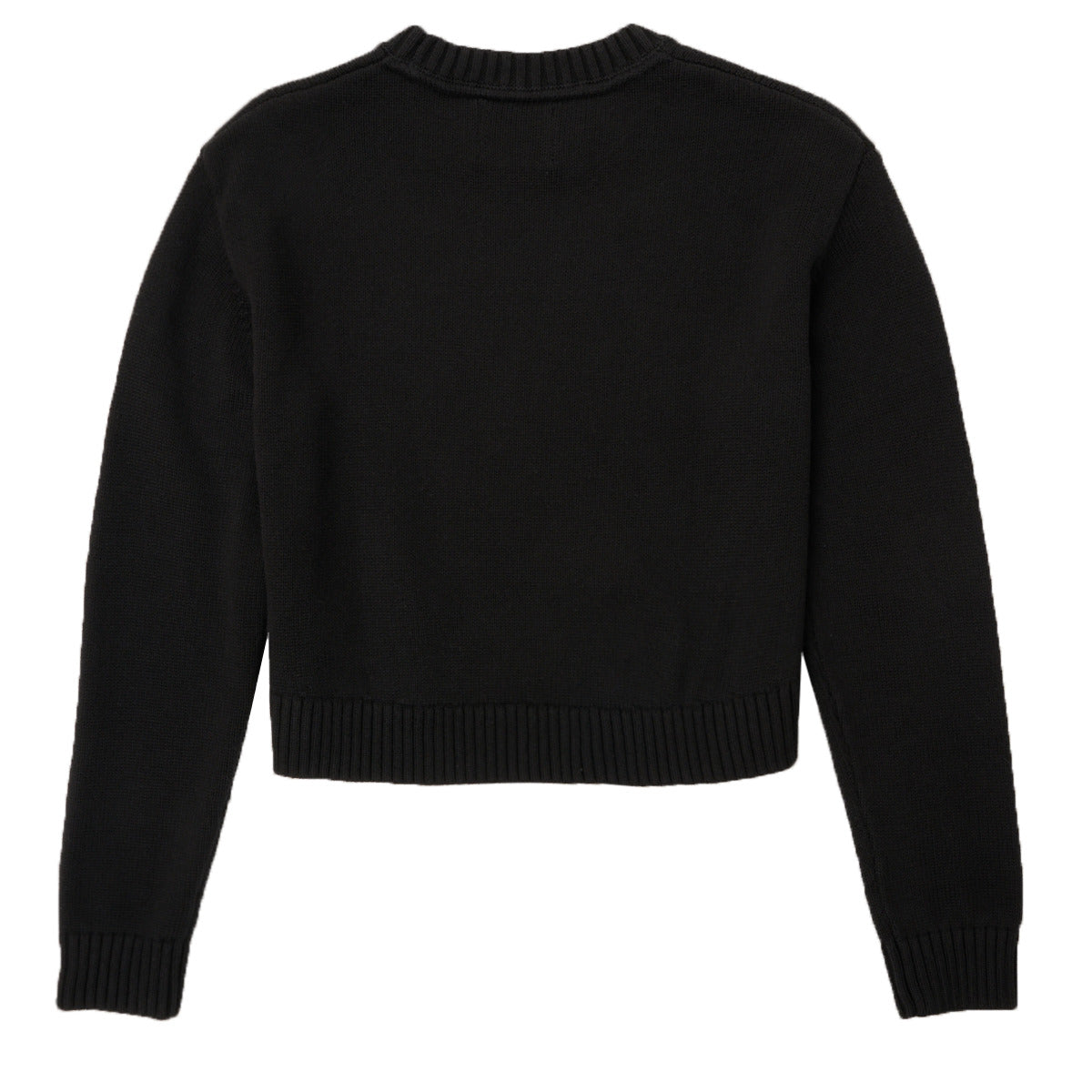 Felpa ragazza Calvin Klein Jeans  MONOGRAM SWEATER  Nero