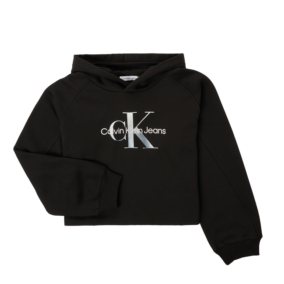 Felpa ragazza Calvin Klein Jeans  GRADIENT MONOGRAM HOODIE  Nero