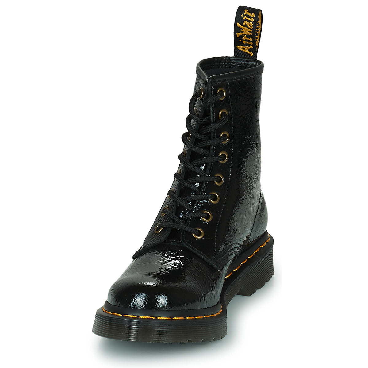 Stivaletti Donna Dr. Martens  1460 Distressed Patent  Nero