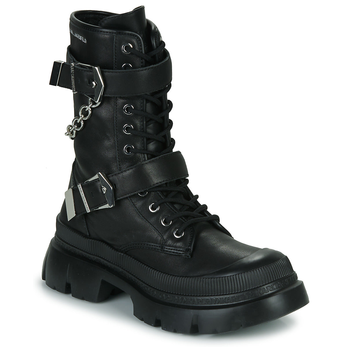 Stivaletti Donna Karl Lagerfeld  TREKKA MAX Hi Buckle Boot  Nero