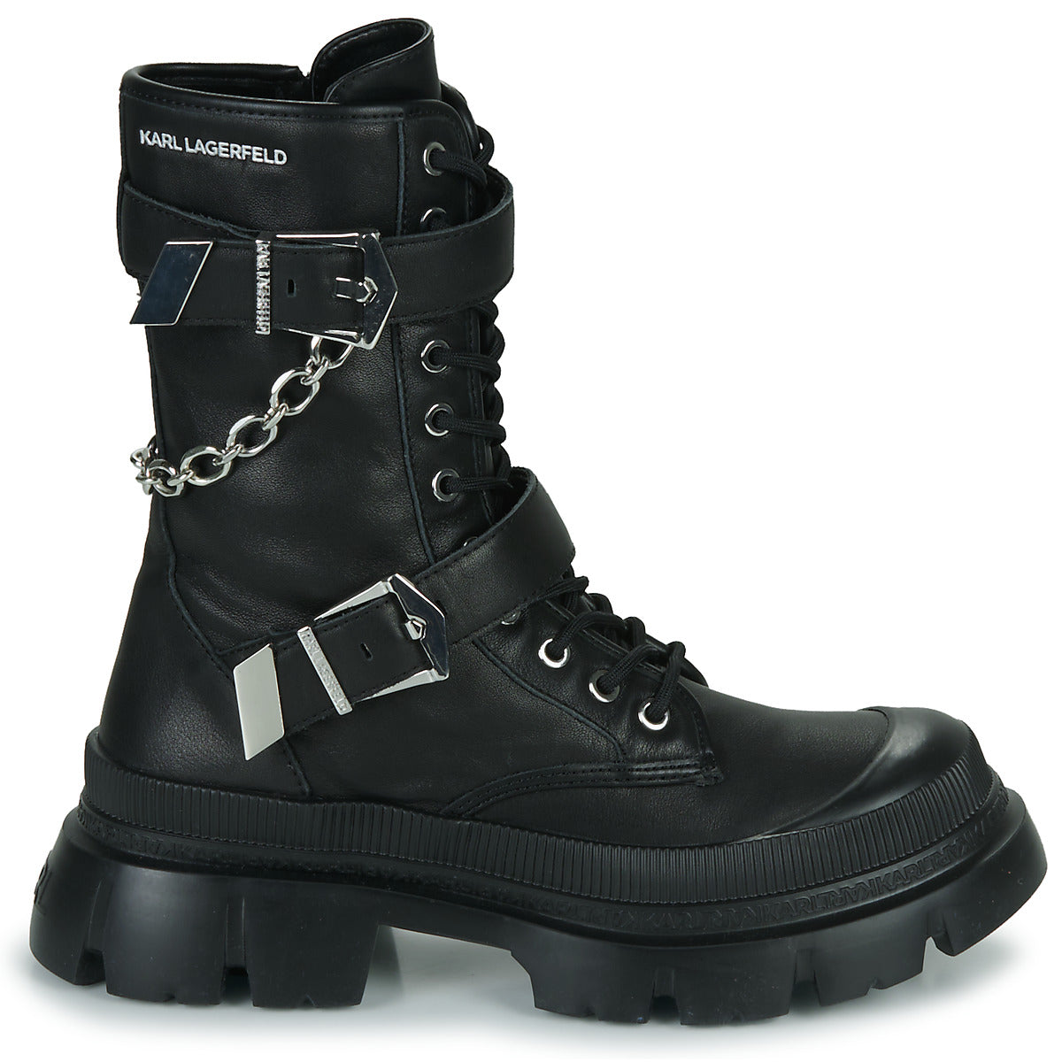 Stivaletti Donna Karl Lagerfeld  TREKKA MAX Hi Buckle Boot  Nero