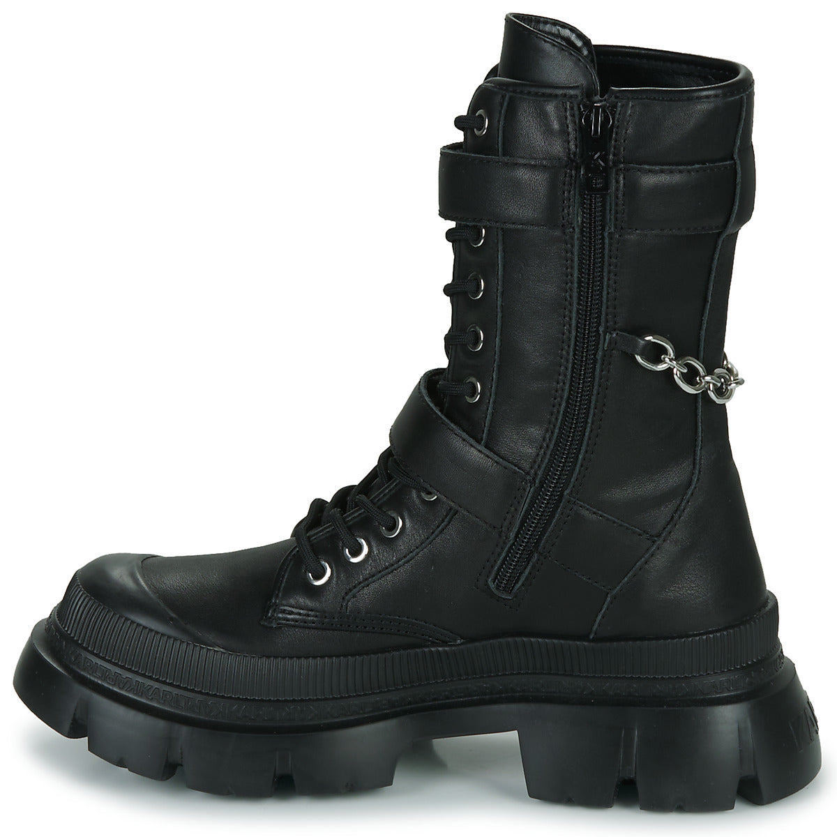 Stivaletti Donna Karl Lagerfeld  TREKKA MAX Hi Buckle Boot  Nero