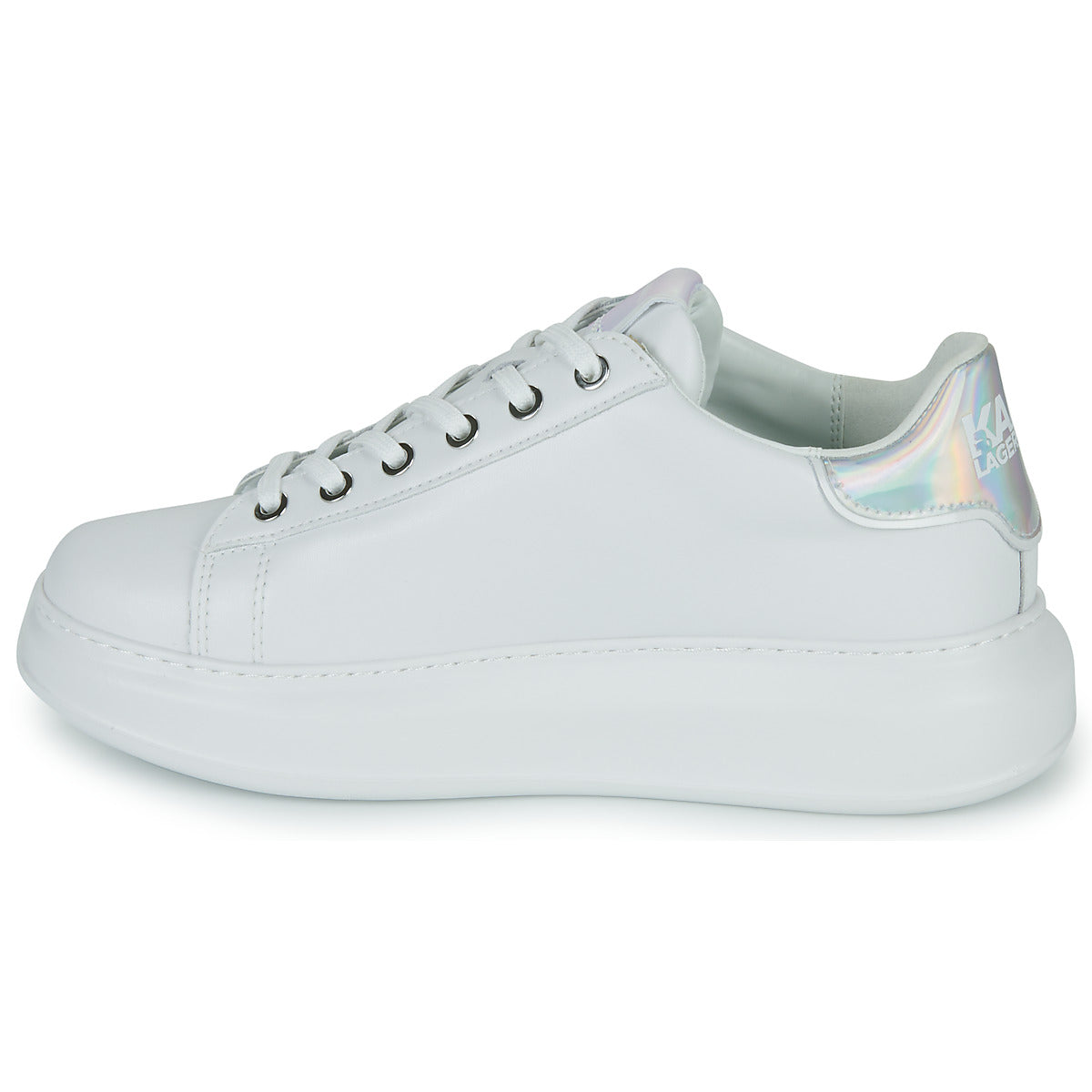 Sneakers basse Donna Karl Lagerfeld  KAPRI Signia Lace Lthr  Bianco