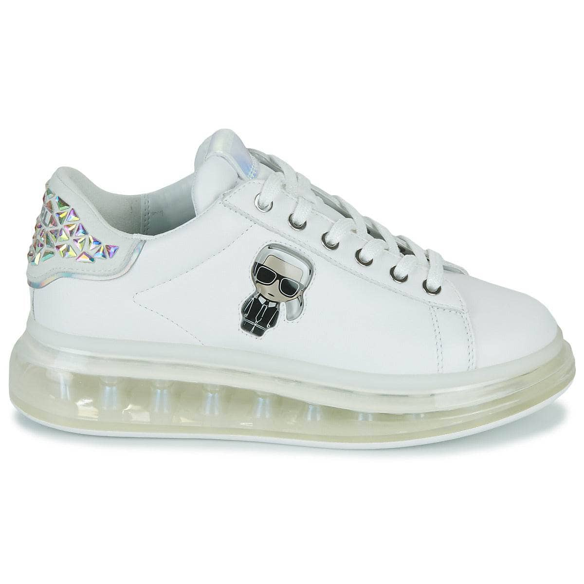 Sneakers basse Donna Karl Lagerfeld  KAPRI KUSHION Jellikonic Lo Lace  Bianco