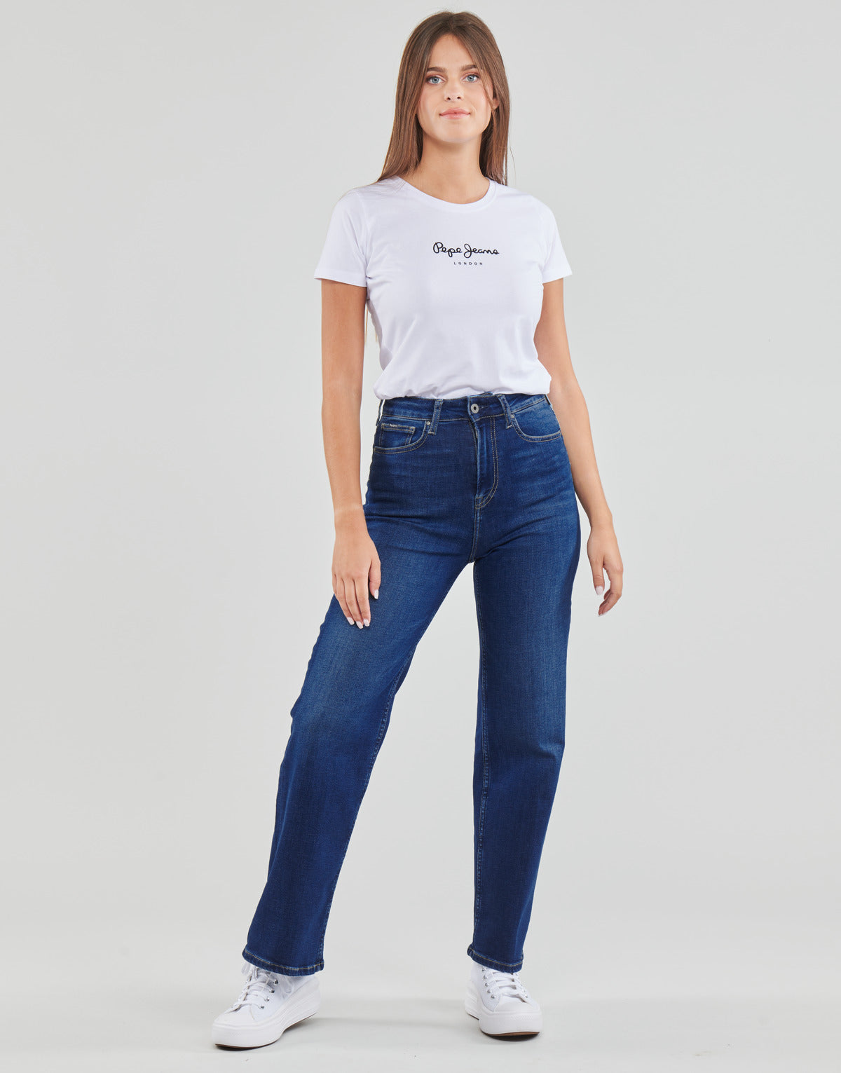 Jeans Bootcut Donna Pepe jeans  LEXA SKY HIGH  Blu