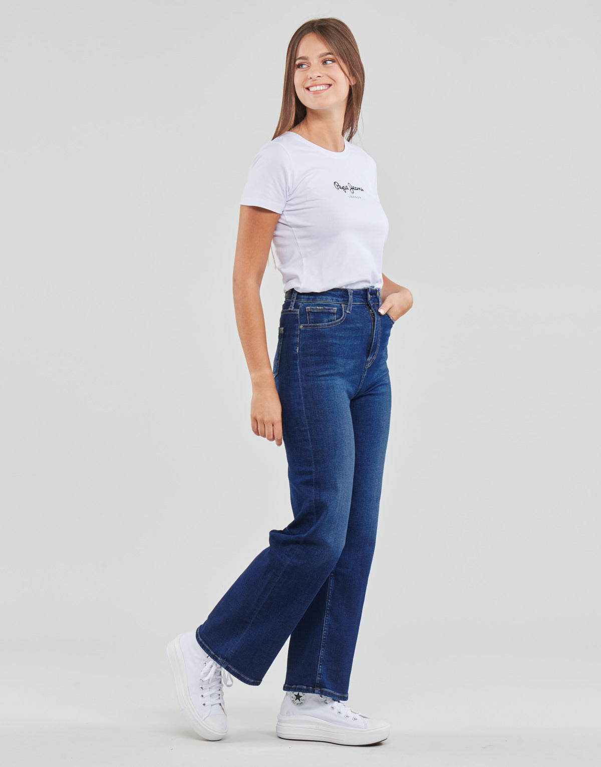 Jeans Bootcut Donna Pepe jeans  LEXA SKY HIGH  Blu