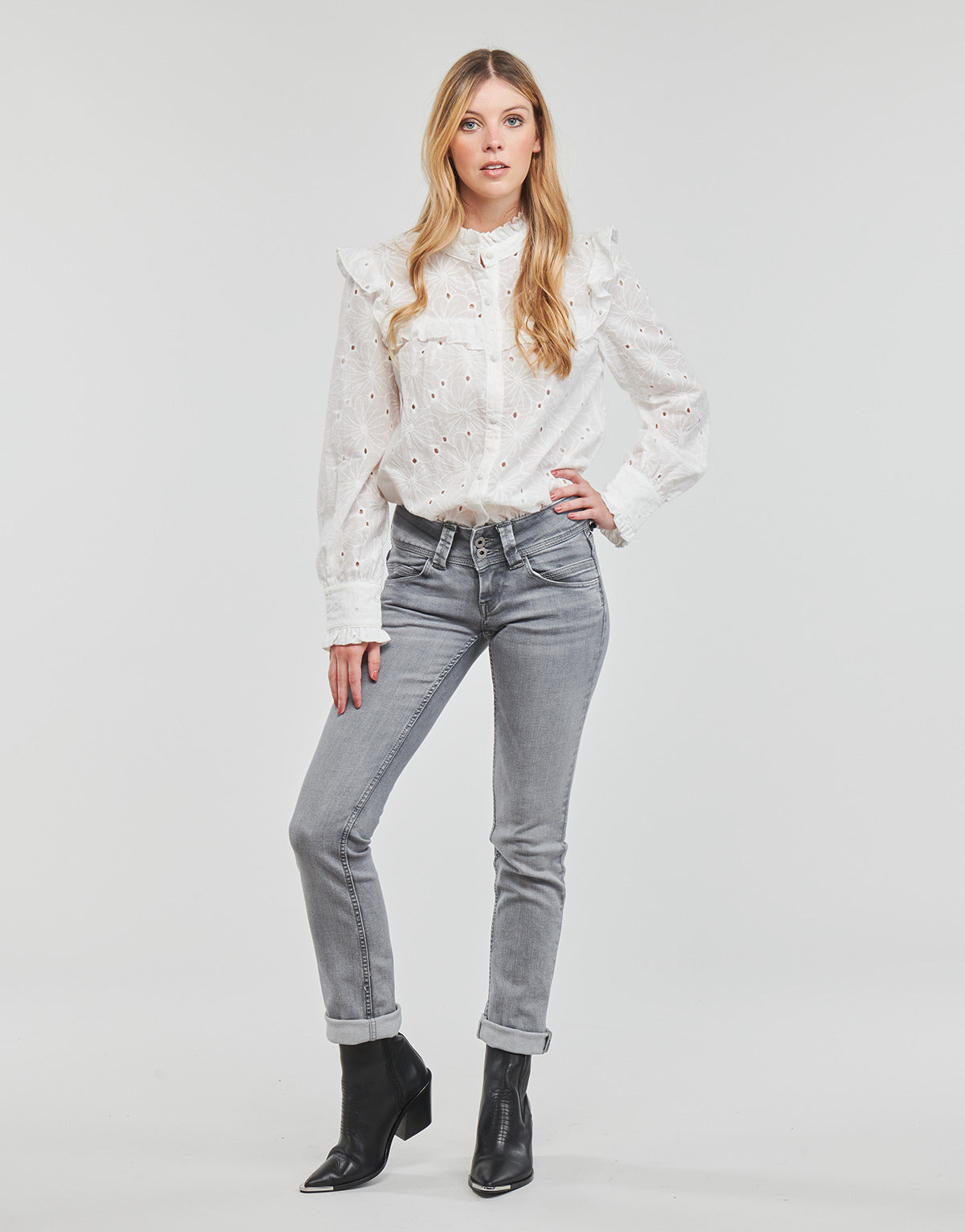 Jeans Donna Pepe jeans  VENUS  Grigio