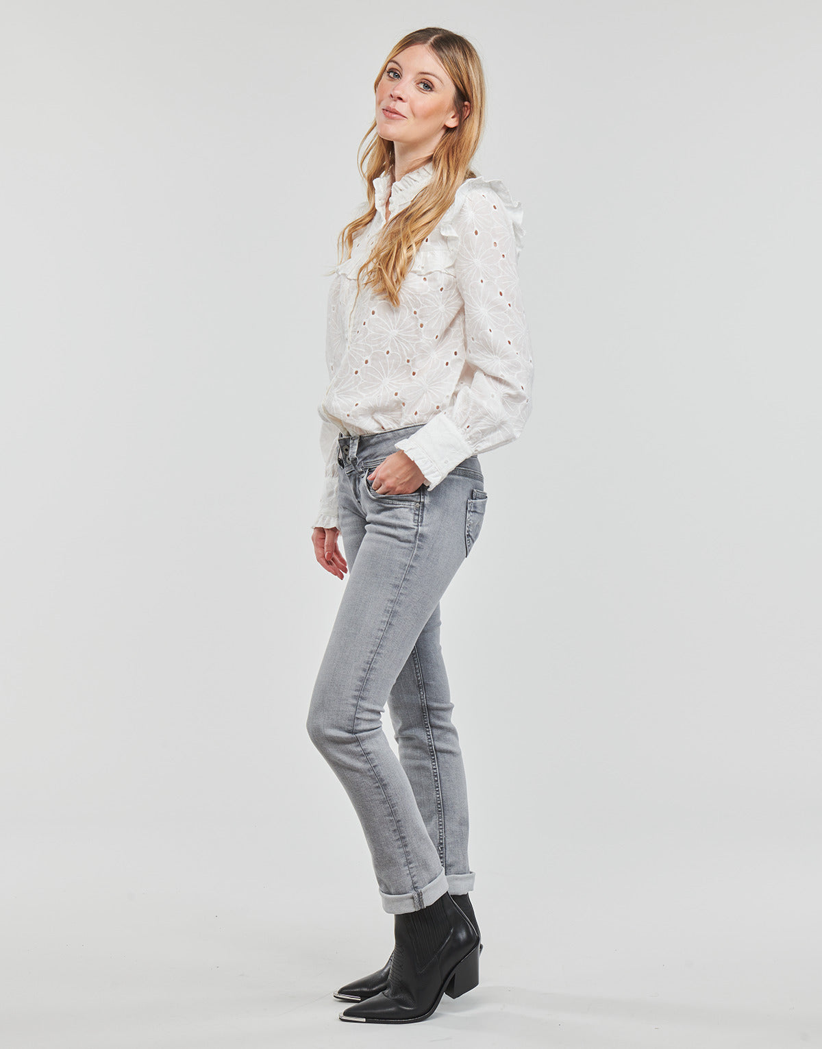 Jeans Donna Pepe jeans  VENUS  Grigio