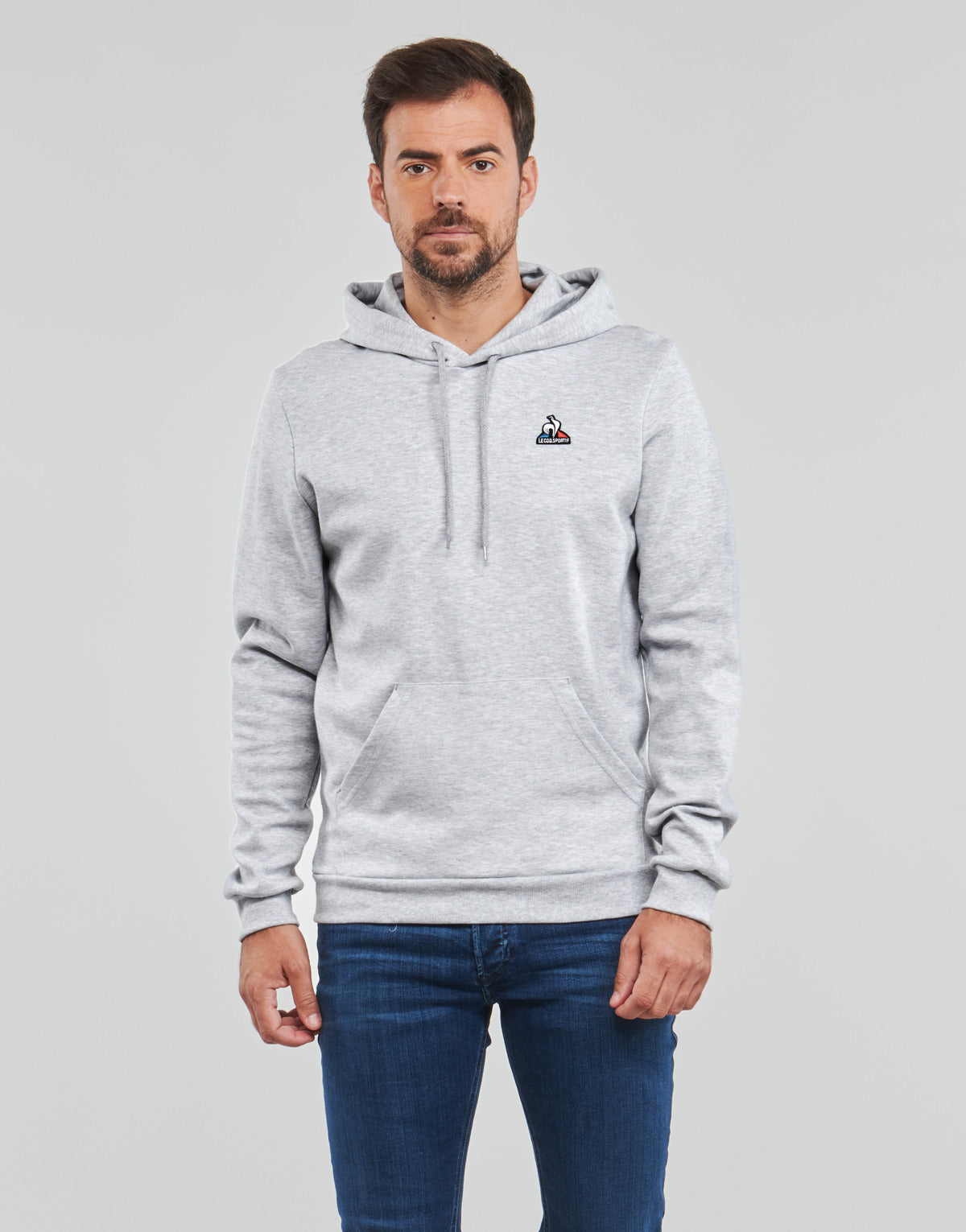 Felpa Uomo Le Coq Sportif  ESS HOODY N 1  Grigio