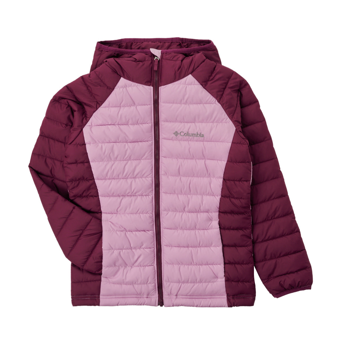 Piumino ragazza Columbia  POWDER LITE HOODED JACKET  Rosa