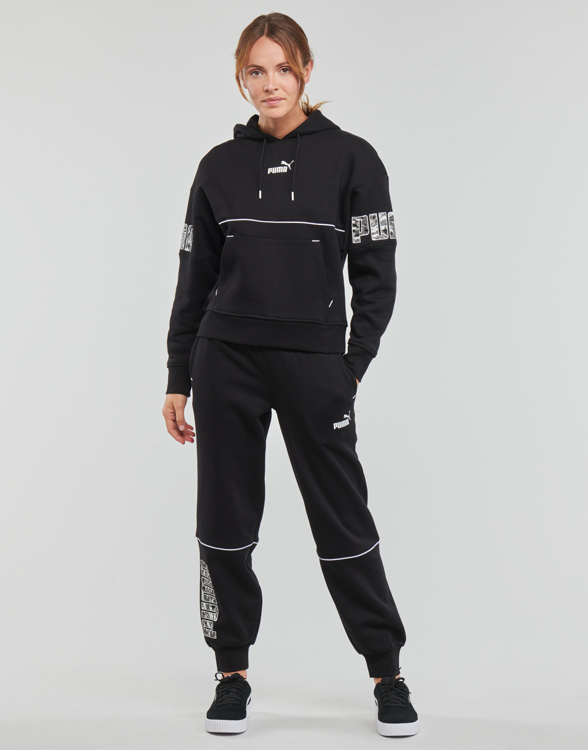 Pantaloni Sportivi Donna Puma  PUMA POWER SAFARI  Nero