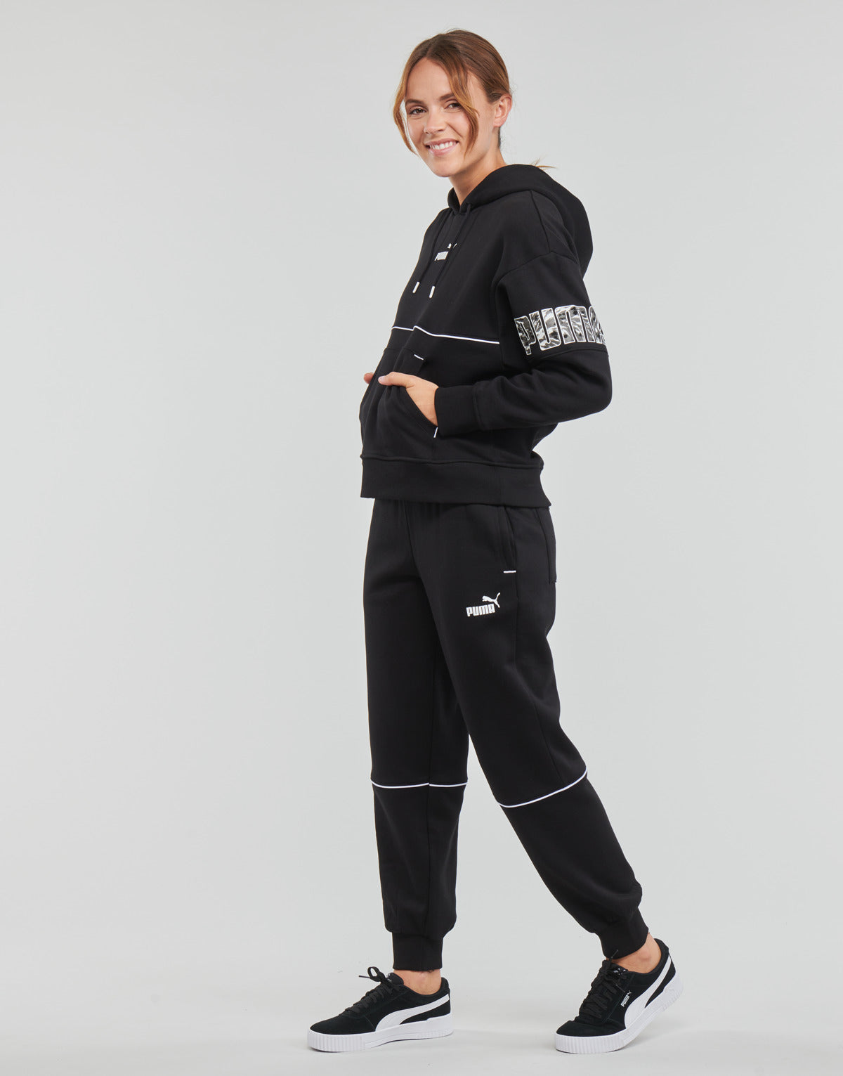 Pantaloni Sportivi Donna Puma  PUMA POWER SAFARI  Nero