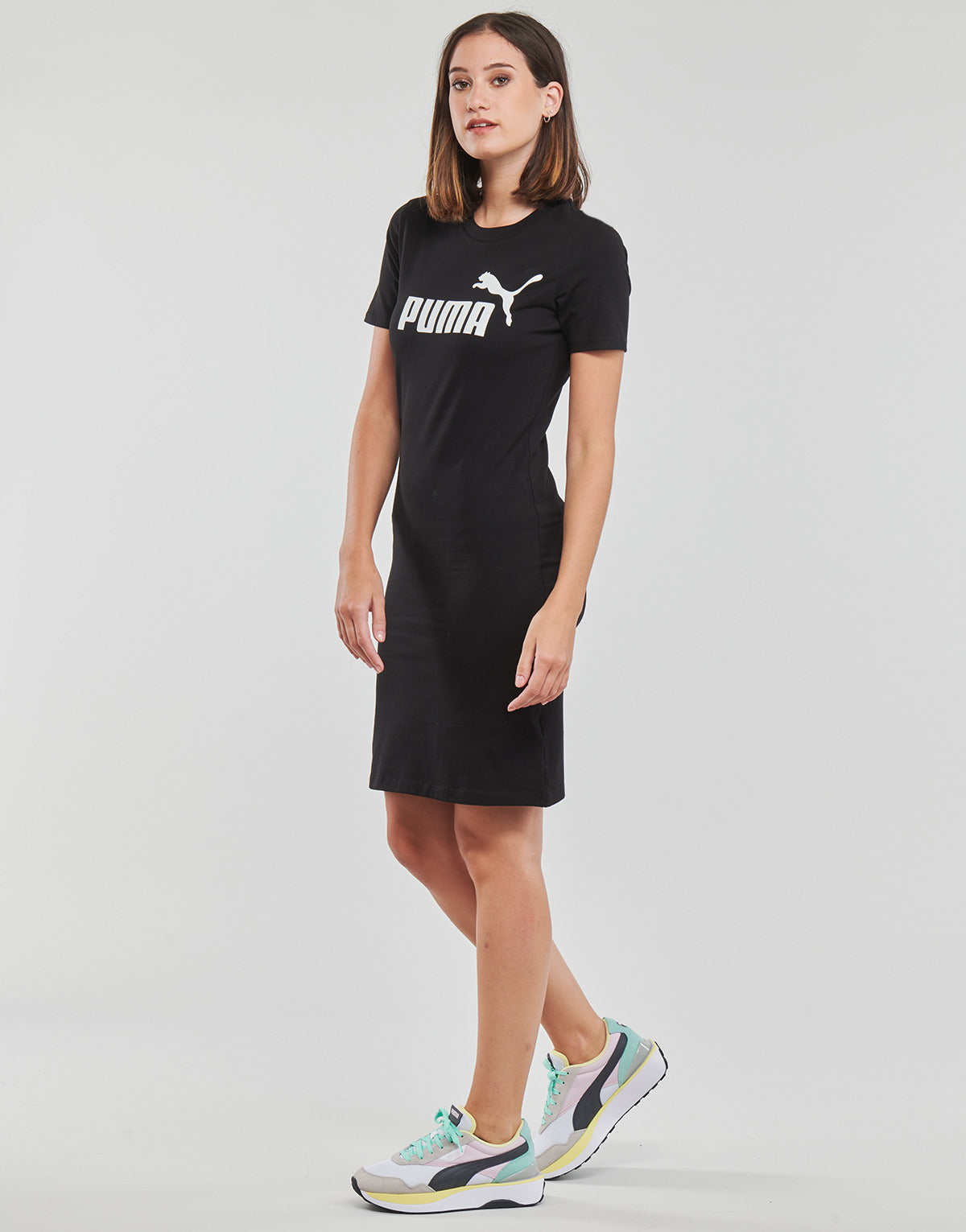 Abito corto Donna Puma  ESS SLIM TEE DRESS  Nero