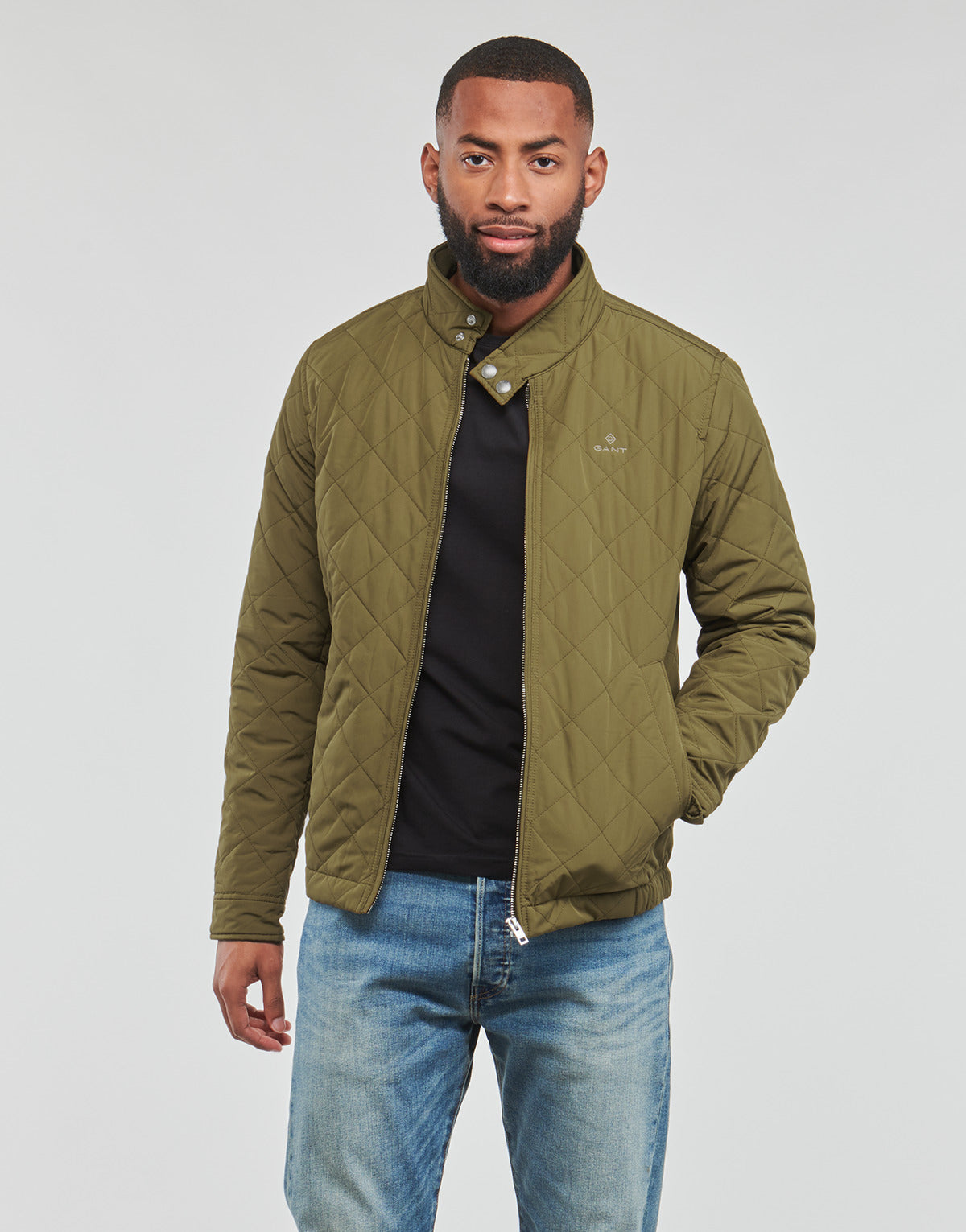 Giubbotto Uomo Gant  QUILTED WINDCHEATER  Kaki