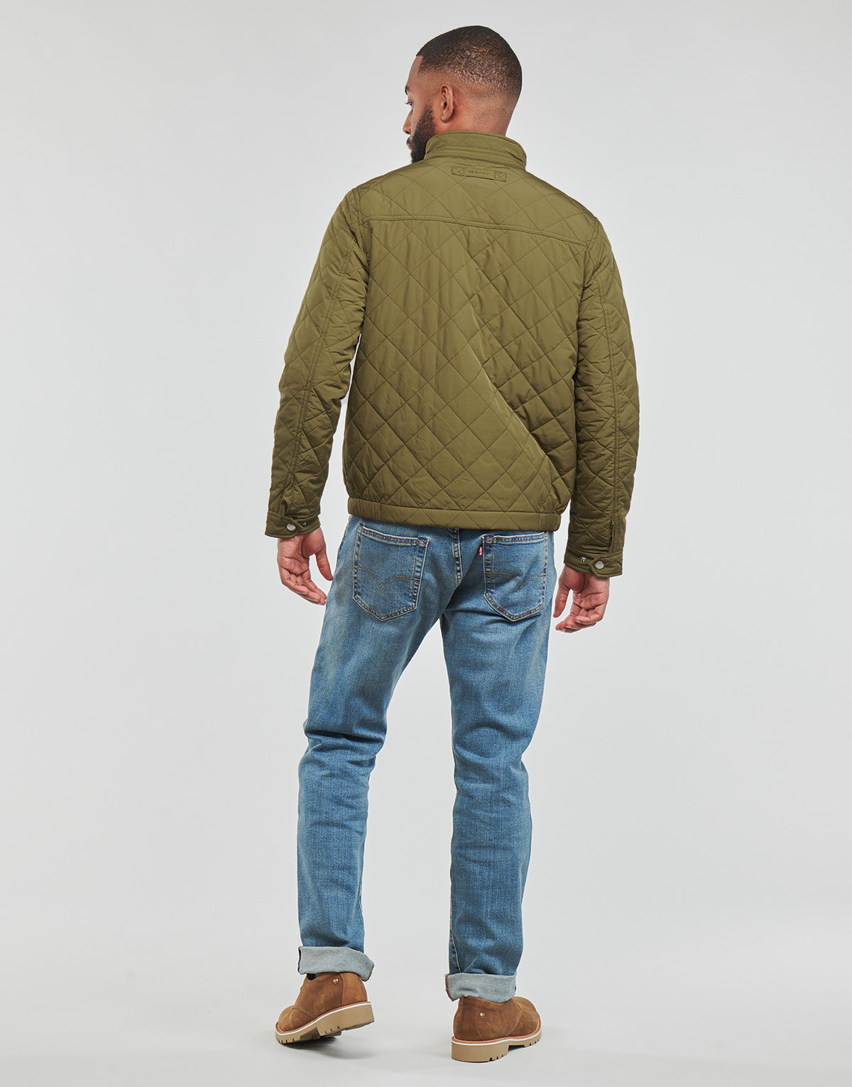 Giubbotto Uomo Gant  QUILTED WINDCHEATER  Kaki