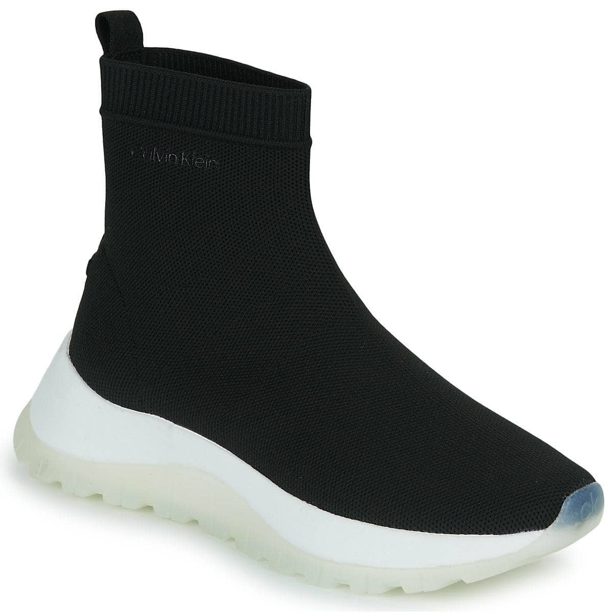 Sneakers alte Donna Calvin Klein Jeans  2 PIECE SOLE SOCK BOOT - KNIT  Nero