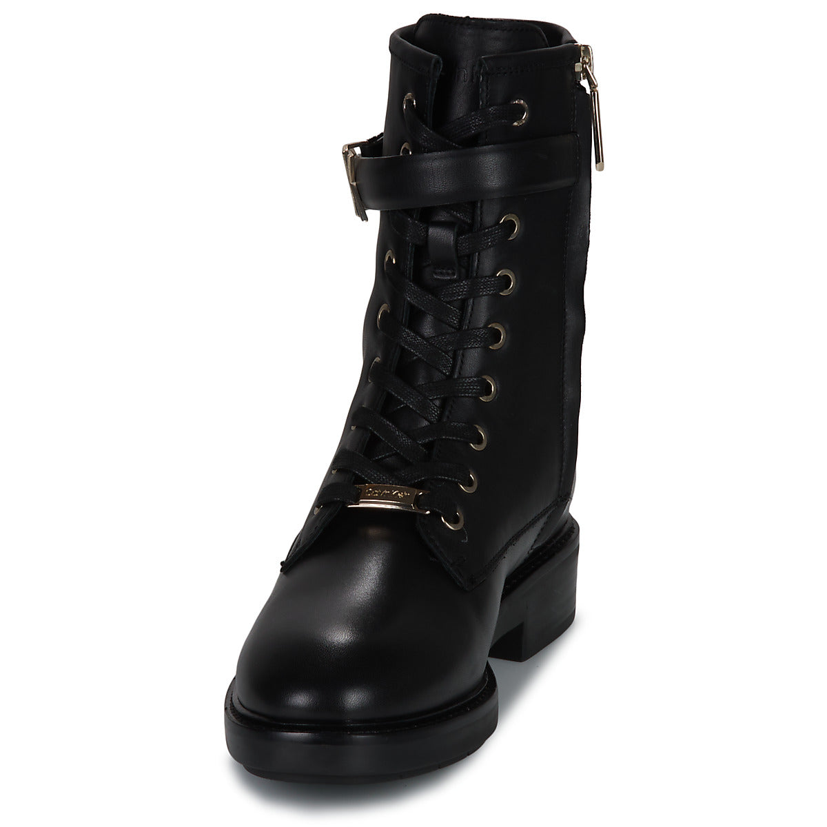 Stivaletti Donna Calvin Klein Jeans  RUBBER SOLE COMBAT BOOT W HW  Nero