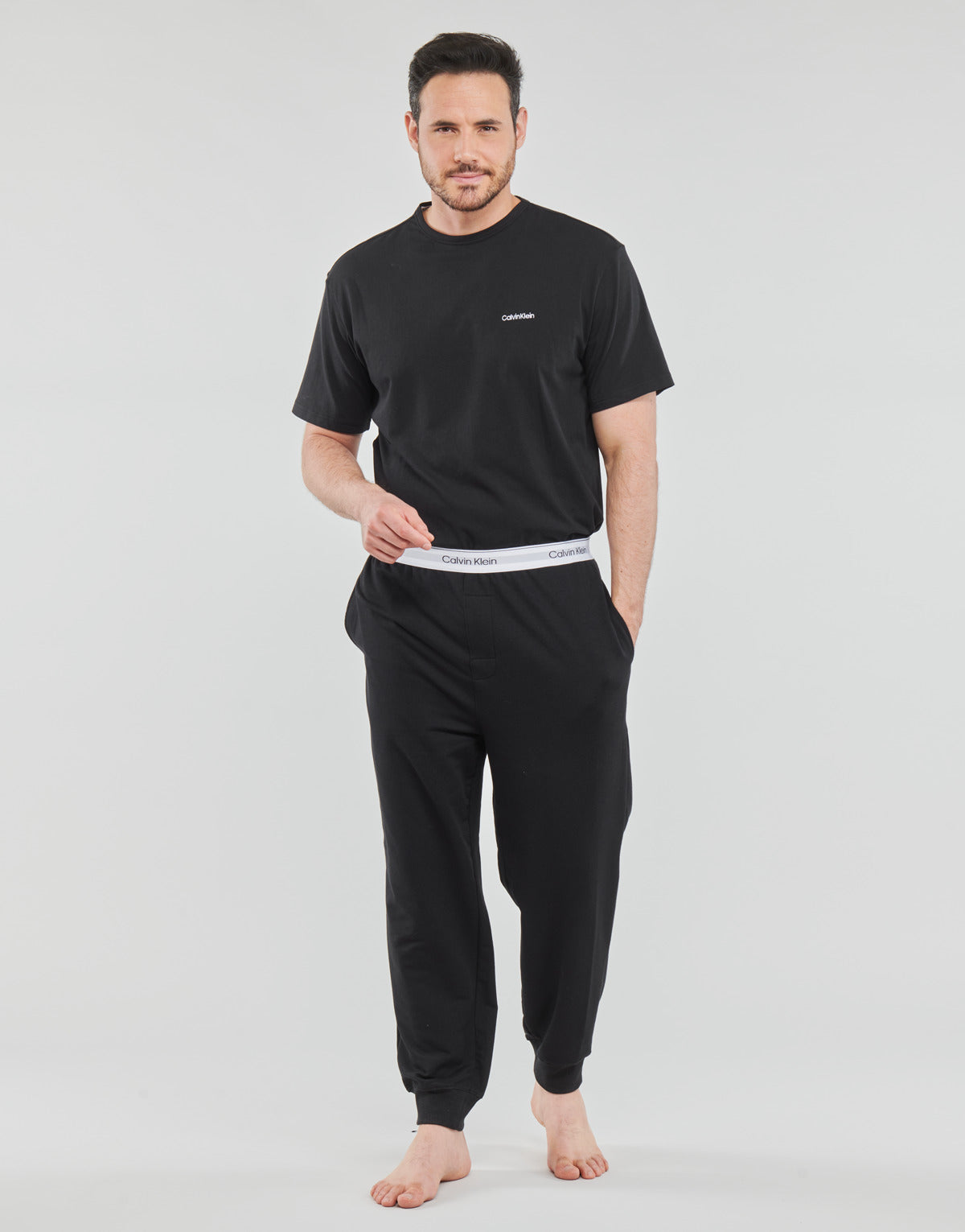 Pigiami / Camicia da notte Uomo Calvin Klein Jeans  JOGGER  Nero