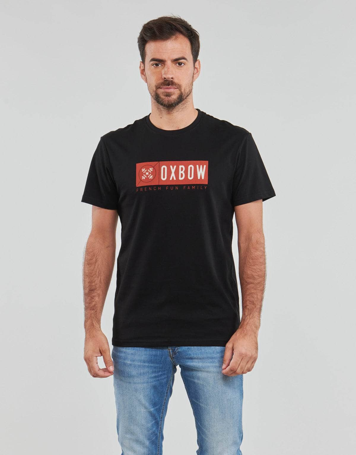 T-shirt Uomo Oxbow  02TELLIM  Nero