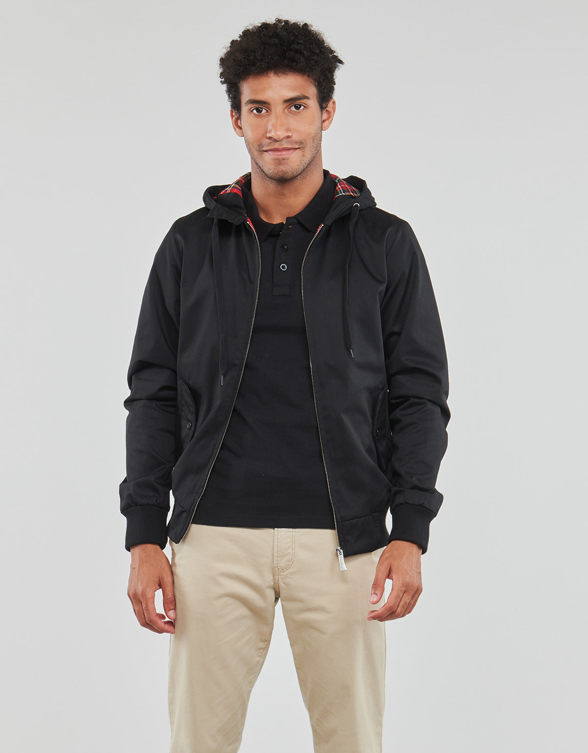 Giubbotto Uomo Harrington  HGO HOODED RECYCLED  Nero