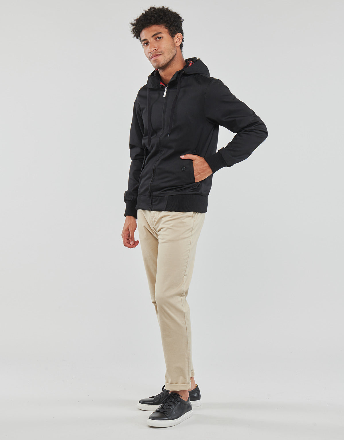 Giubbotto Uomo Harrington  HGO HOODED RECYCLED  Nero