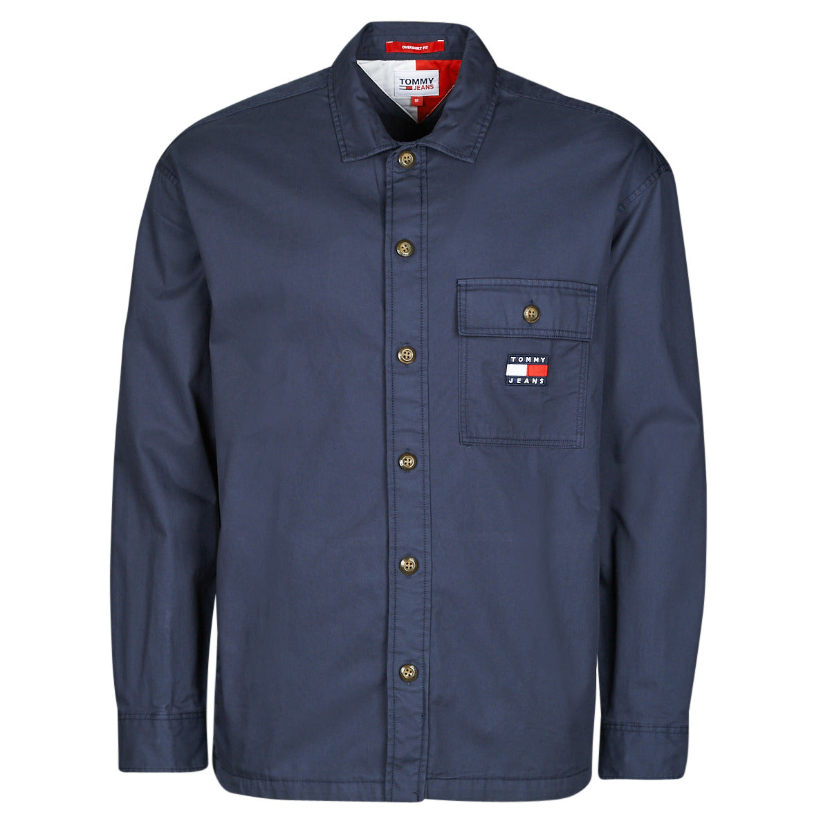 Camicia a maniche lunghe Uomo Tommy Jeans  TJM CLASSIC SOLID OVERSHIRT  Marine