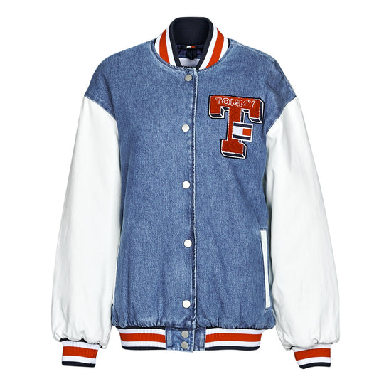 Giubbotto Donna Tommy Jeans  DENIM LETTERMAN JACKET DF7018  Multicolore