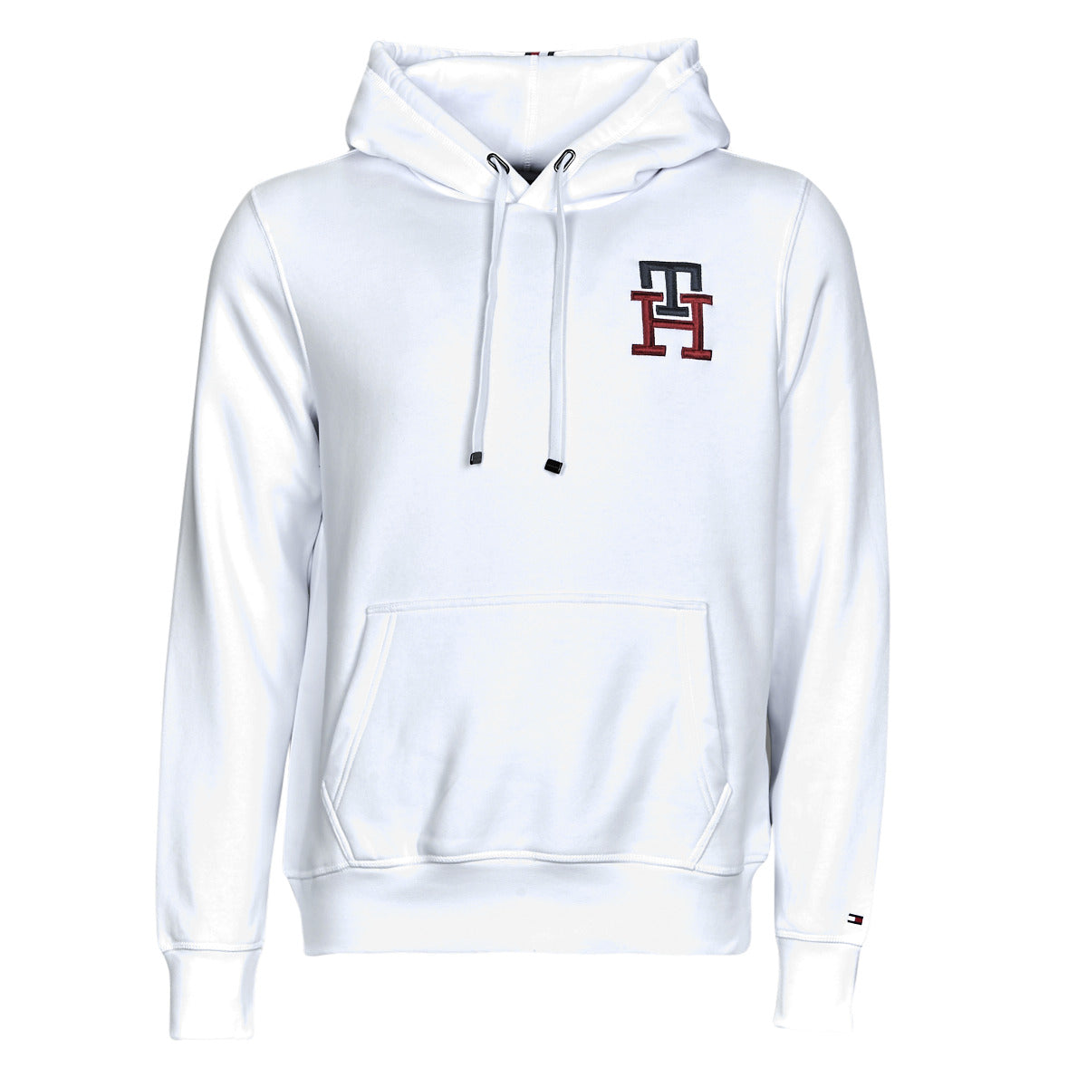 Felpa Uomo Tommy Hilfiger  ESSENTIAL MONOGRAM HOODY  Bianco