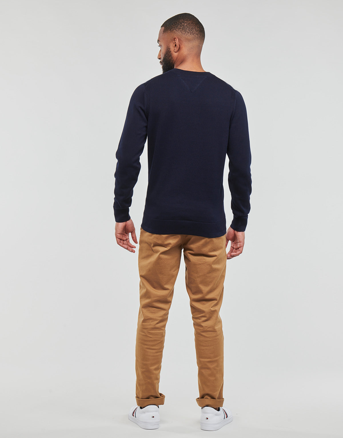 Maglione Uomo Tommy Hilfiger  GLOBAL STP PLACEMENT CREW NECK  Marine