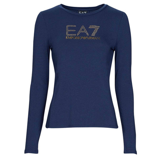 T-shirts a maniche lunghe Donna Emporio Armani EA7  8NTT51  Marine