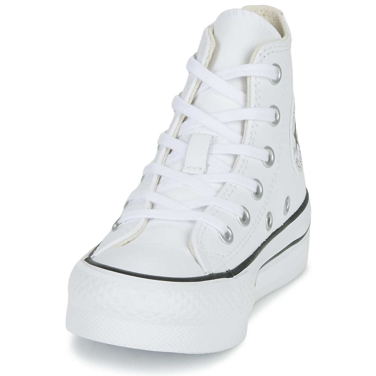 Scarpe bambini ragazza Converse  Chuck Taylor All Star Eva Lift Leather Foundation Hi  Bianco